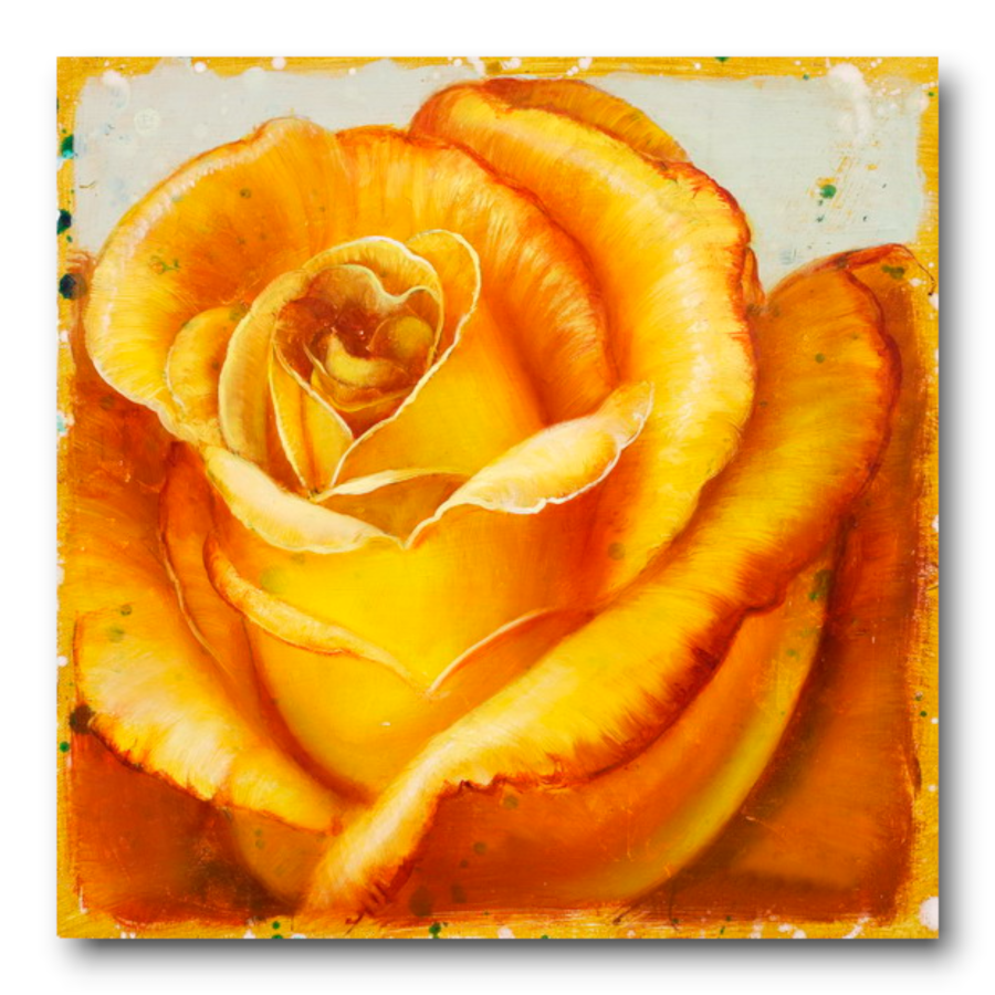 M895 - Πίνακας κίτρινο τριαντάφυλλο