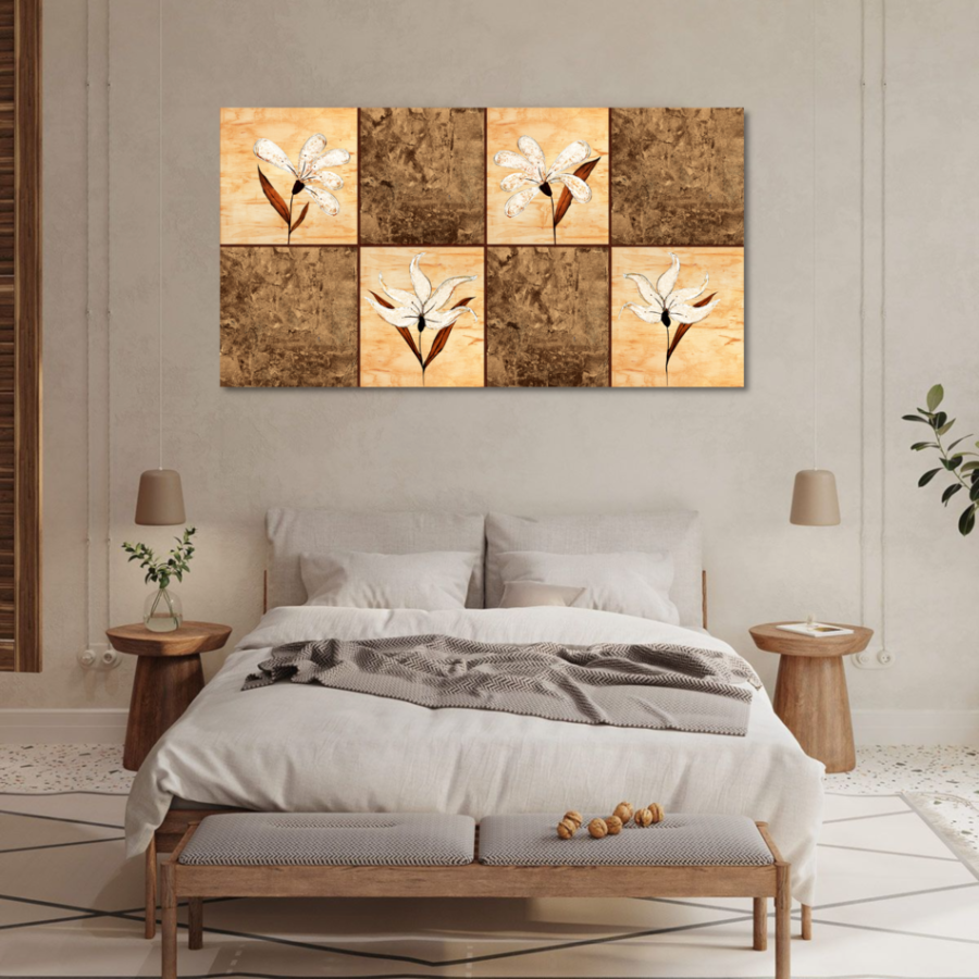 M016 - Πίνακας πλαίσια με λουλούδια