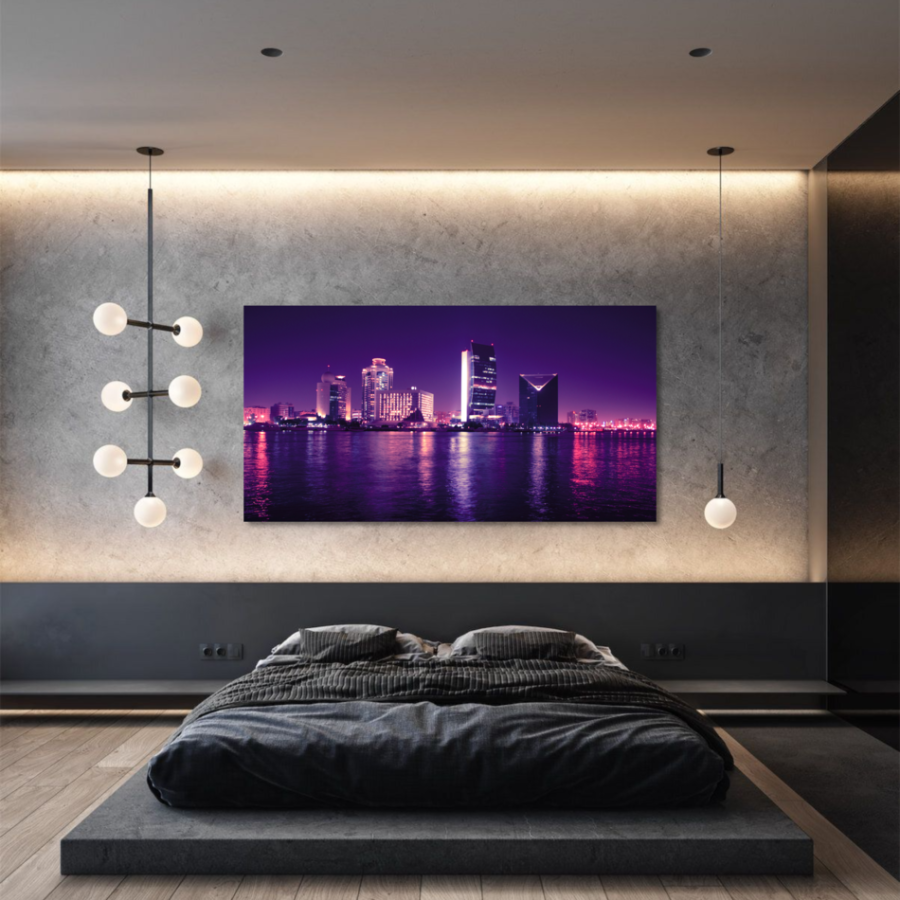 M052- Πίνακας νύχτα στο Ντουμπάι