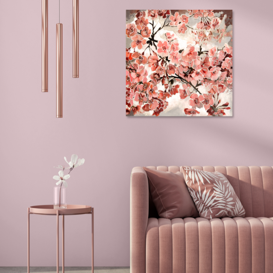 M123 - Πίνακας ροζ ανθάκια