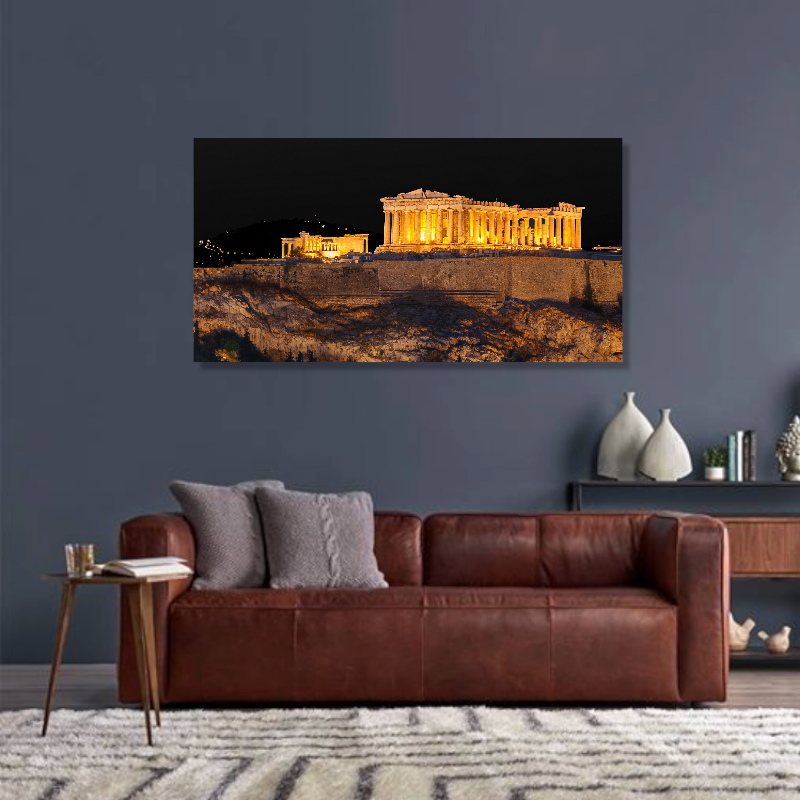 BDL015 - Πίνακας Ακρόπολη φωτισμένη