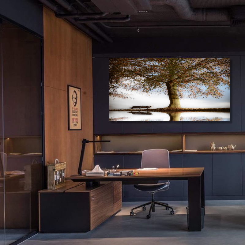 BDL036 - Πίνακας δέντρο στη λίμνη