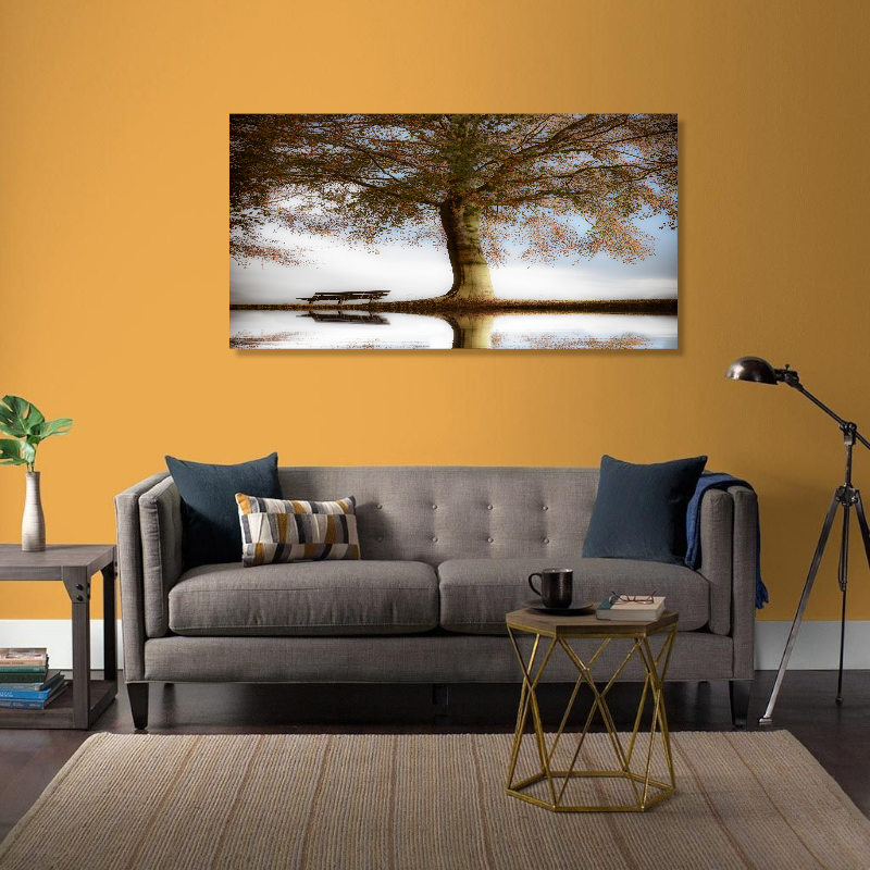 BDL036 - Πίνακας δέντρο στη λίμνη