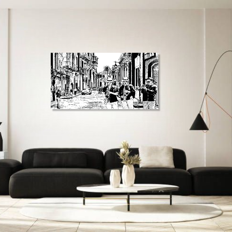 BDL037 - Πίνακας μουσικοί του δρόμου