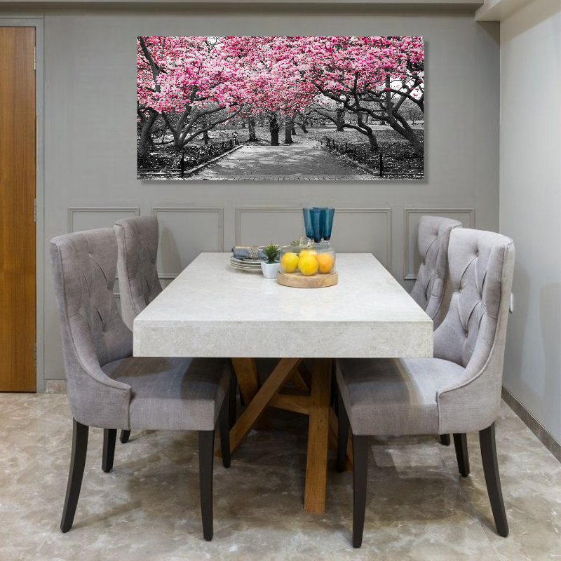 BDL068 - Πίνακας δρόμος με αμυγδαλιές