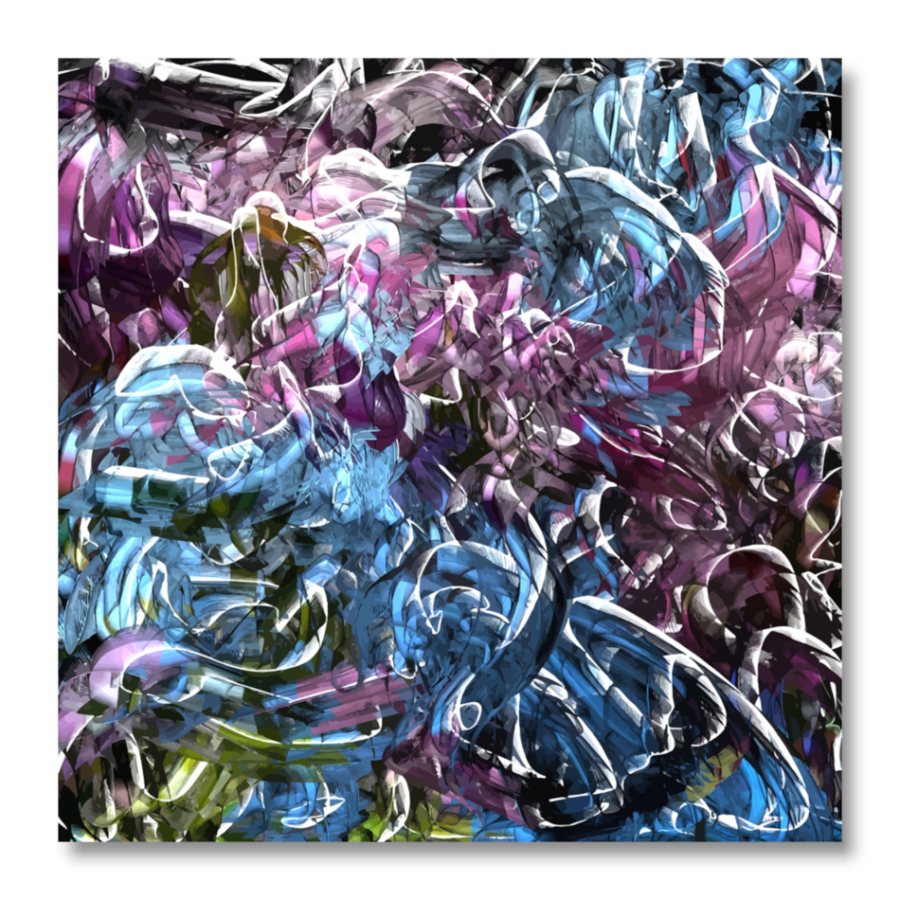 M147 - Πίνακας αποχρώσεις μπλε και μοβ