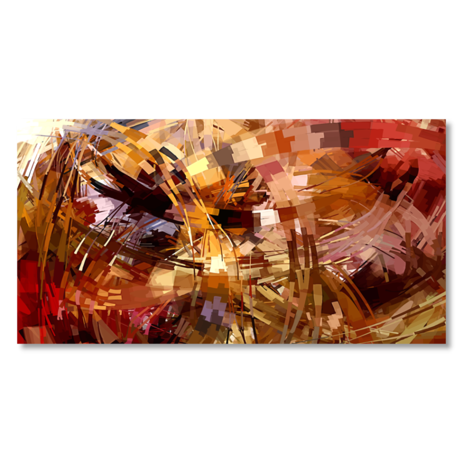 M148 - Πίνακας αποχρώσεις κόκκινου και καφέ