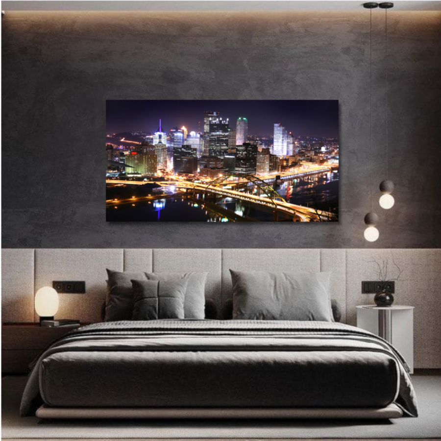 M405 - Πίνακας νύχτα στην πόλη