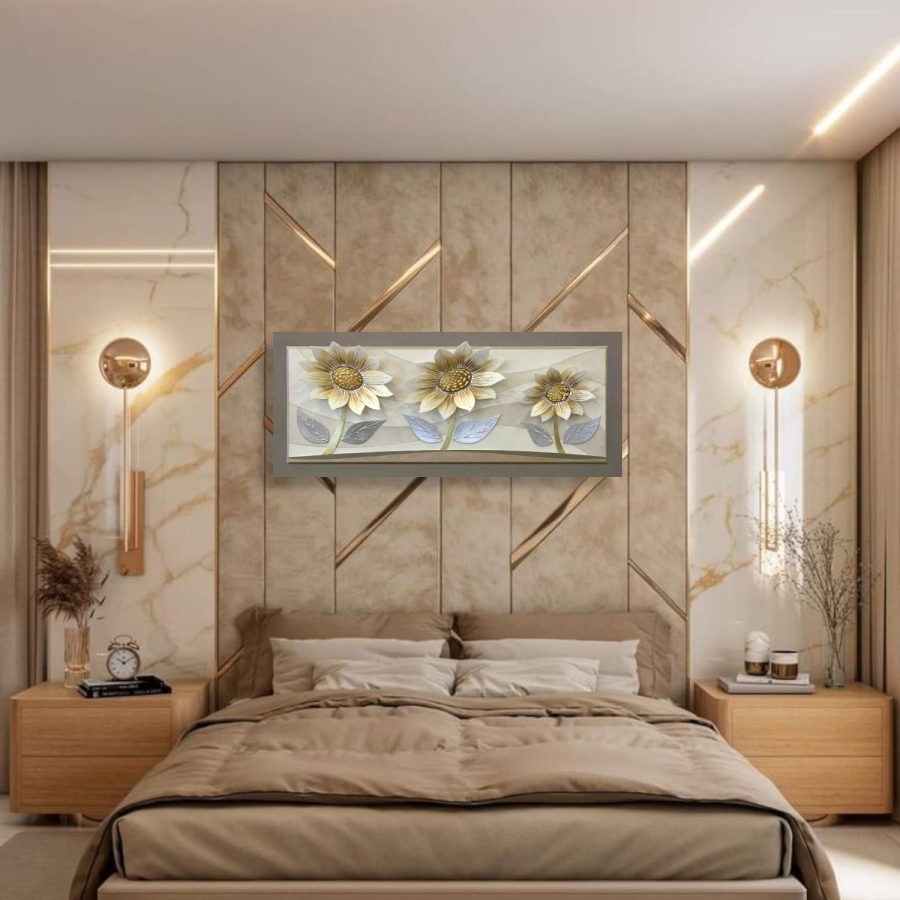 10PD61 - Πίνακας 3D μαργαρίτες