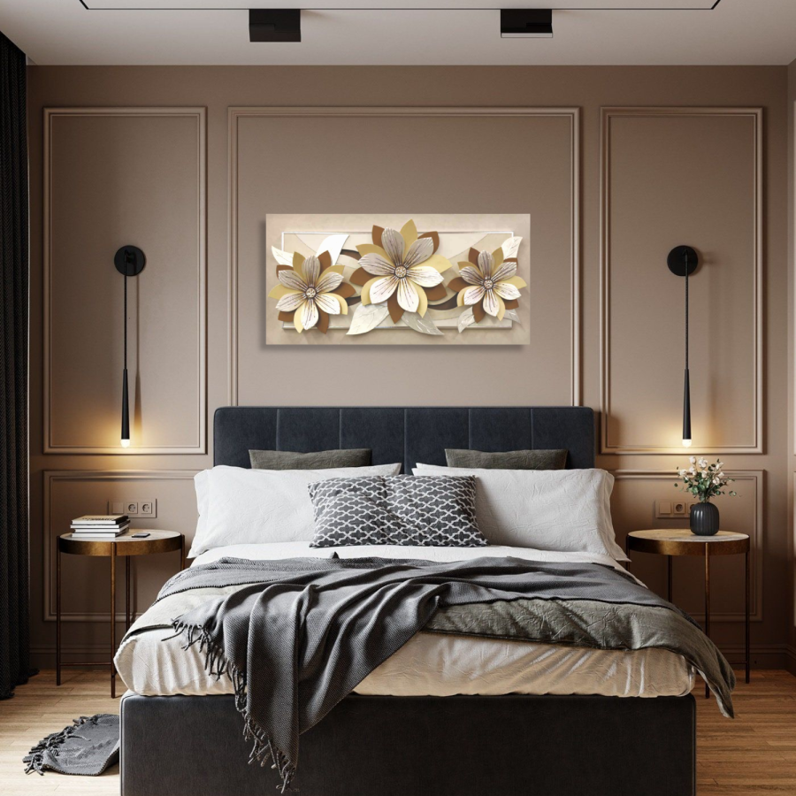 61PD01 - Πίνακας 3D λουλούδια