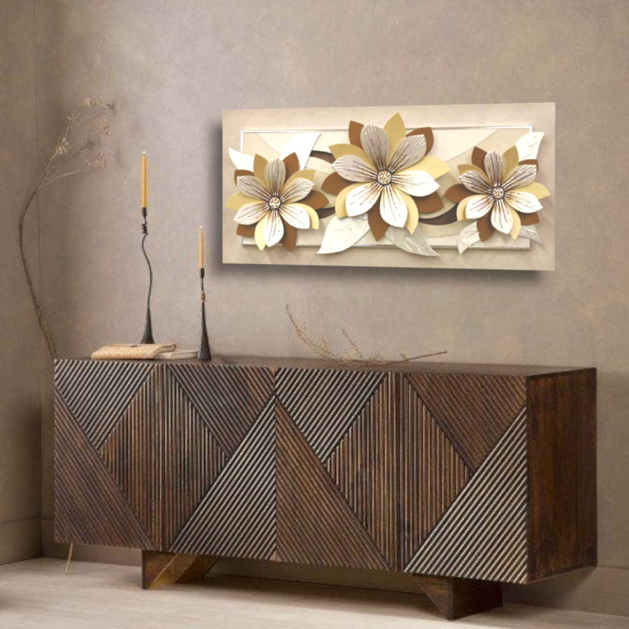 61PD01 - Πίνακας 3D λουλούδια