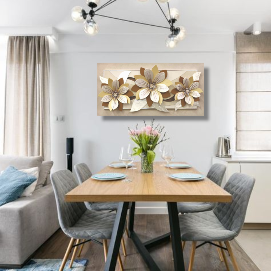 61PD01 - Πίνακας 3D λουλούδια