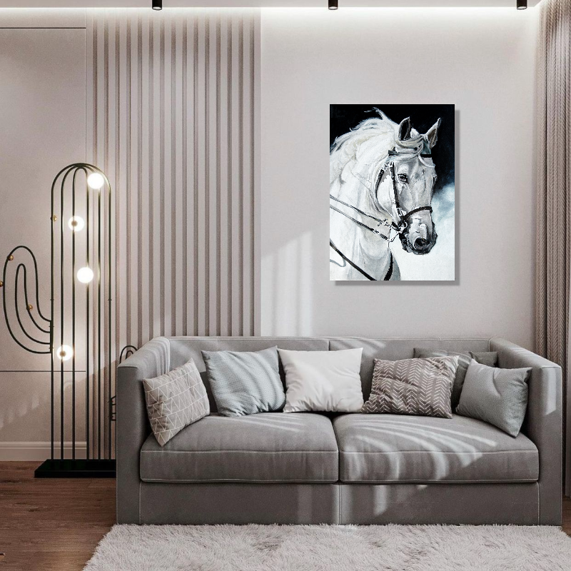 BDL119 - Πίνακας λευκό άλογο