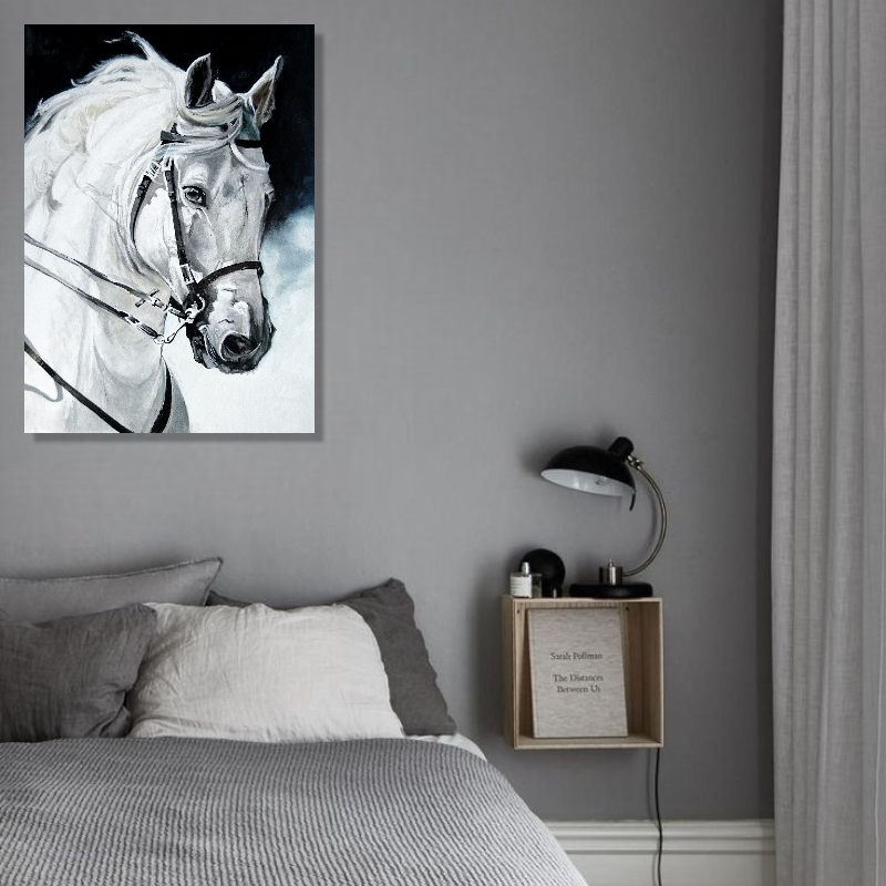 BDL119 - Πίνακας λευκό άλογο