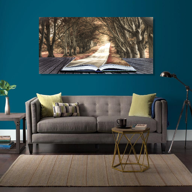 BDL121 - Πίνακας βιβλίο στο δάσος