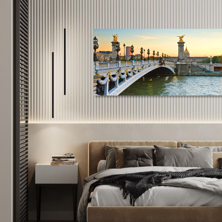 M1022 - Πίνακας γέφυρα Αλεξάντρ στο Παρίσι