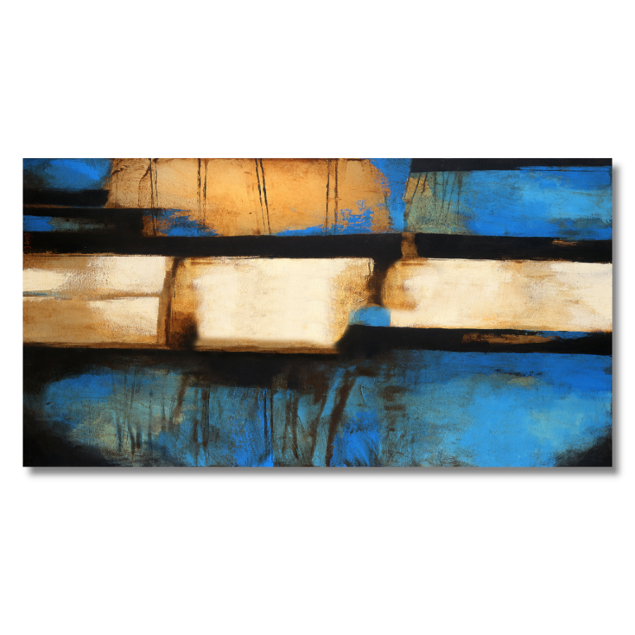 M424 - Πίνακας αποχρώσεις σε μπλε και κίτρινο