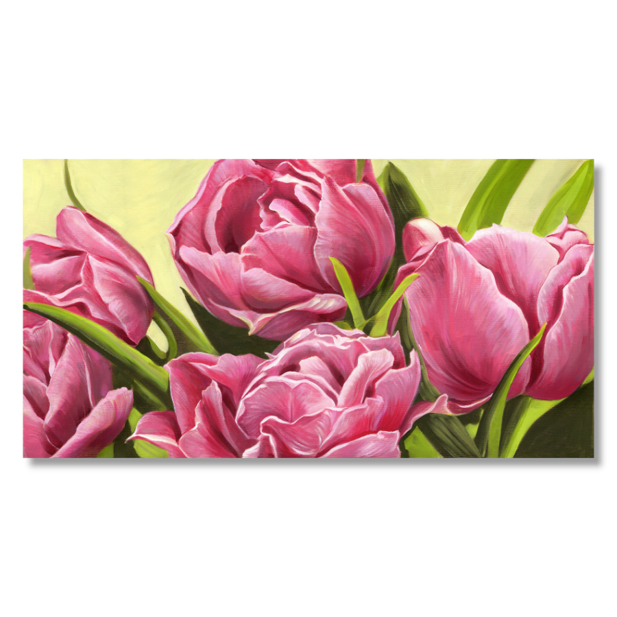 M476 - Πίνακας ροζ τριαντάφυλλα