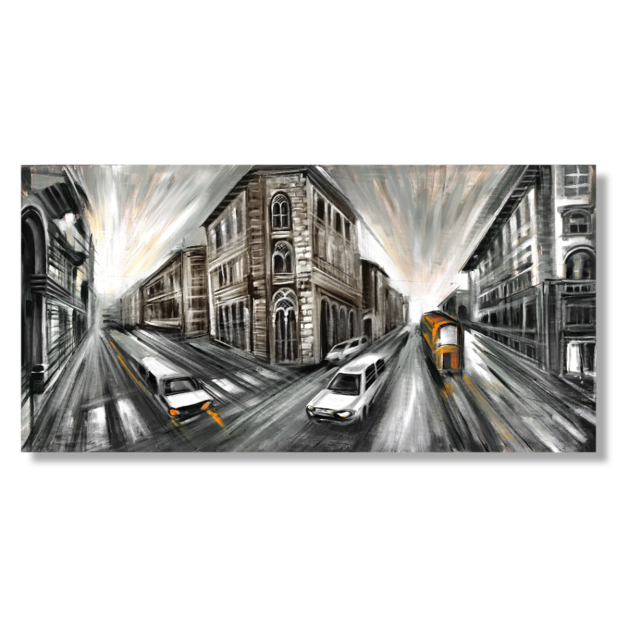 M535 - Πίνακας αμάξια στην πόλη