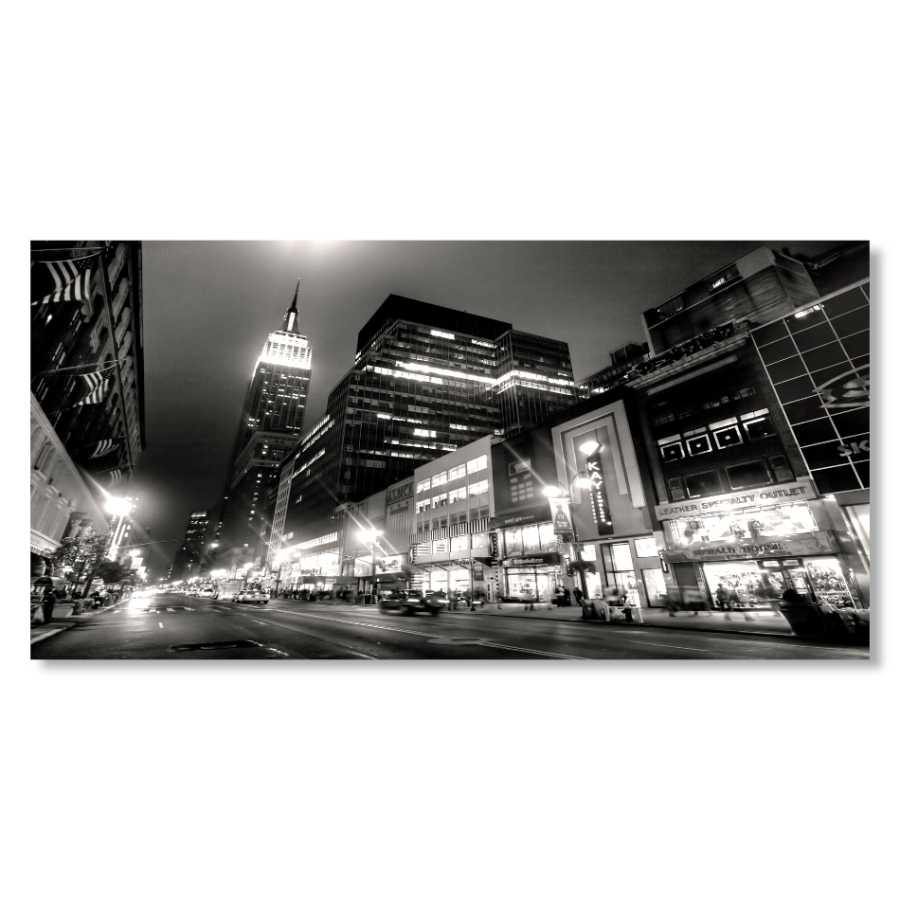 M847 - Πίνακας ασπρόμαυρη πόλη