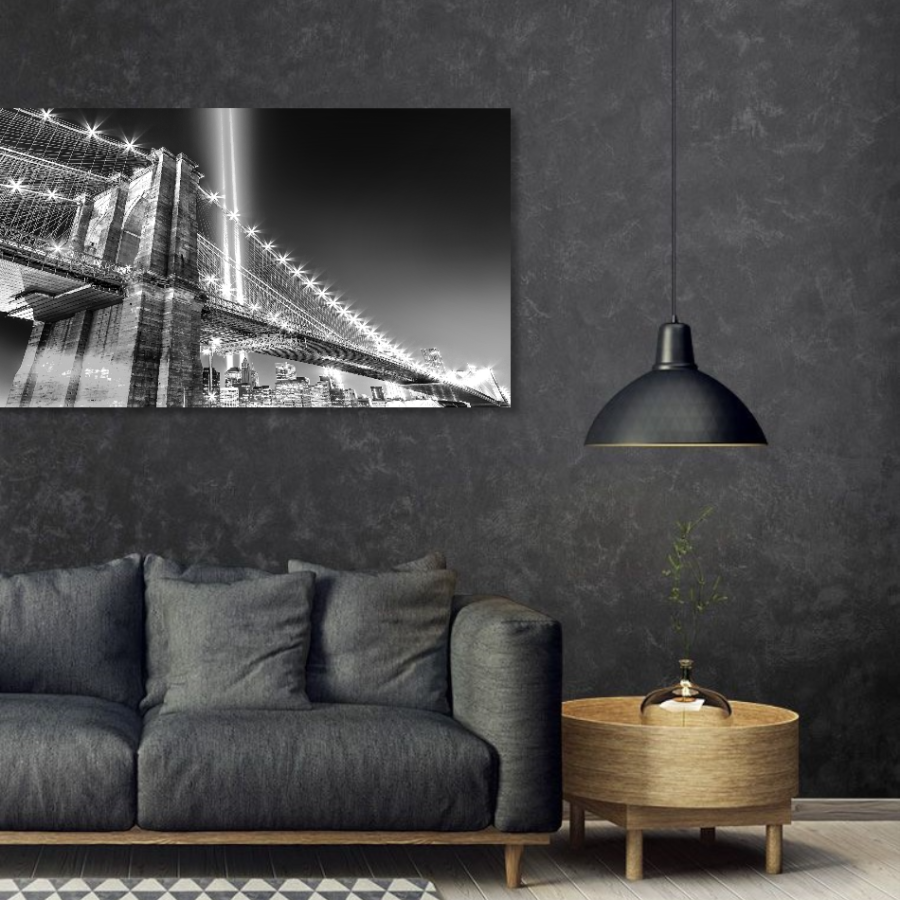 M966 - Πίνακας ασπρόμαυρη γέφυρα