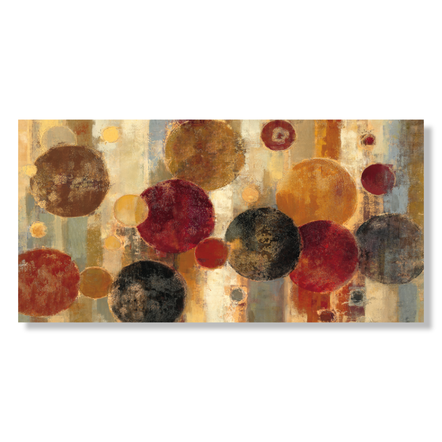 WA083 - Πίνακας κύκλοι σε ζεστές αποχρώσεις