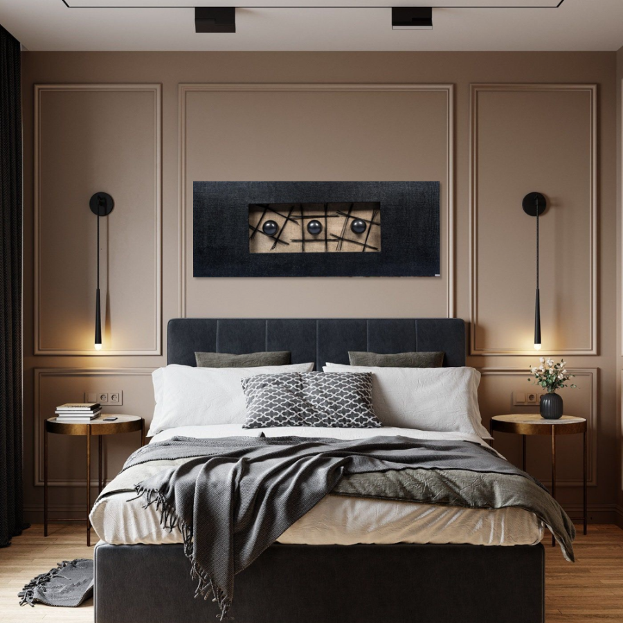 TC109 - Πίνακας 3D με γκρι σφαίρες (ΑΚΟΛΟΥΘΕΙ ΒΙΝΤΕΟ)