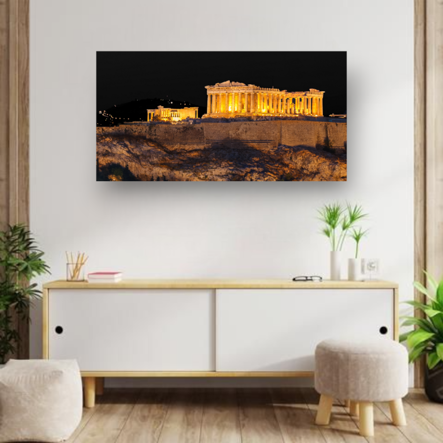 BDL015 - Πίνακας Ακρόπολη φωτισμένη