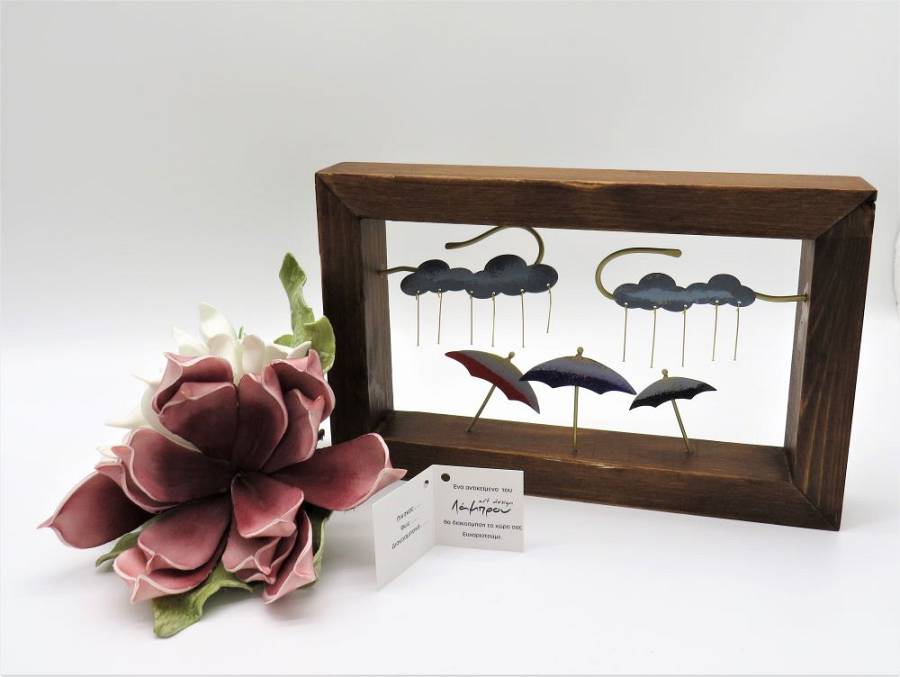 LA18 - ΔΙΑΚΟΣΜΗΤΙΚO KΑΔΡΑΚΙ ΜΕ ΟΜΠΡΕΛΕΣ