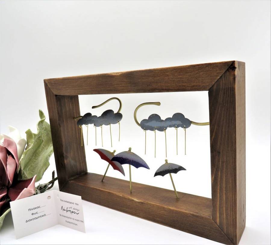 LA18 - ΔΙΑΚΟΣΜΗΤΙΚO KΑΔΡΑΚΙ ΜΕ ΟΜΠΡΕΛΕΣ