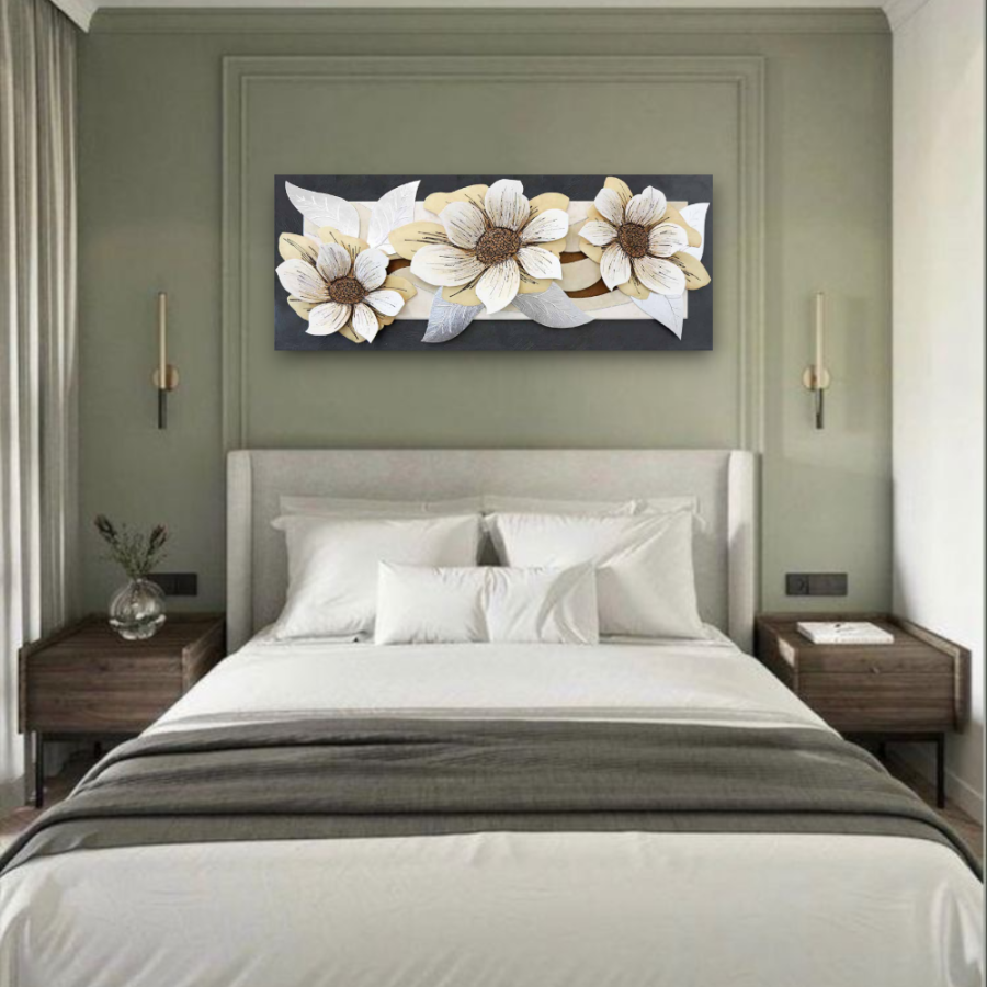 10PD13 - Πίνακας 3D λουλούδια