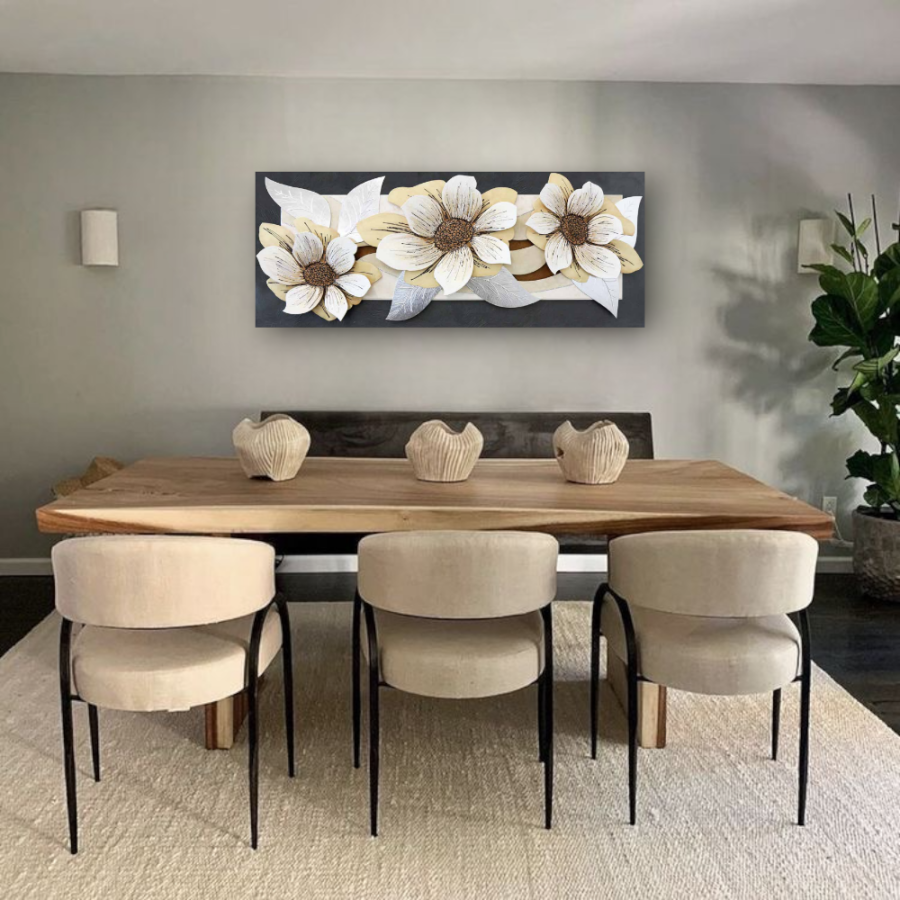 10PD13 - Πίνακας 3D λουλούδια