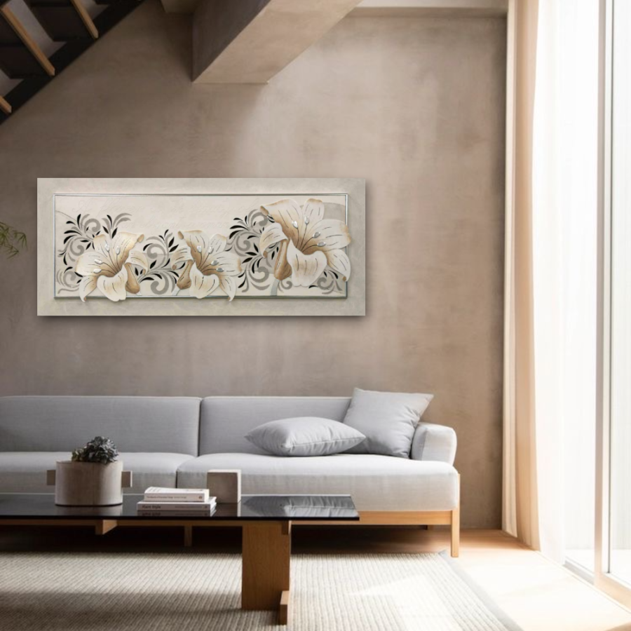 10PD32 - Πίνακας 3D λουλούδια