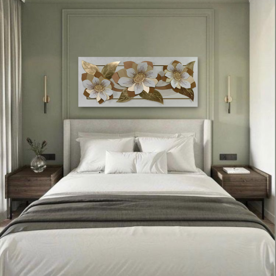 10PD36 - Πίνακας 3D λουλούδια