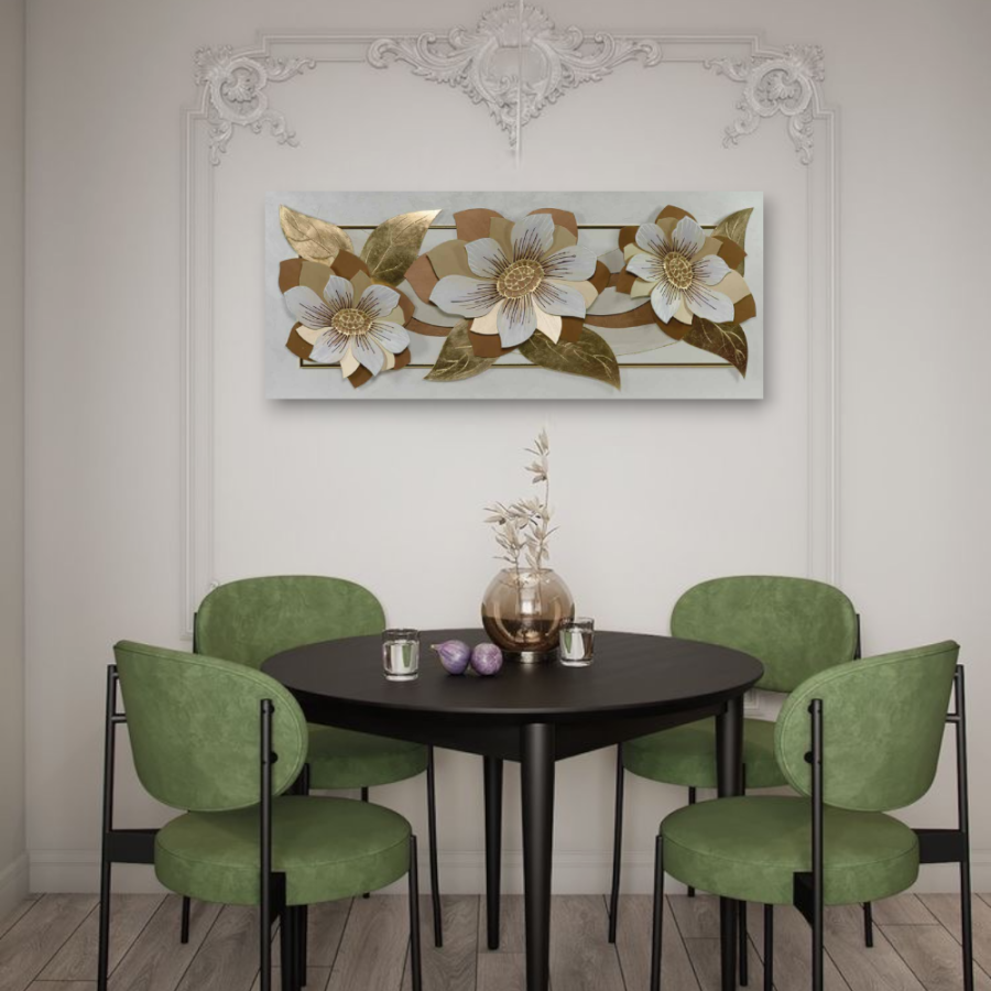 10PD36 - Πίνακας 3D λουλούδια