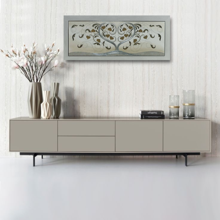 10PD41 - Πίνακας 3D δέντρο με καρδιές