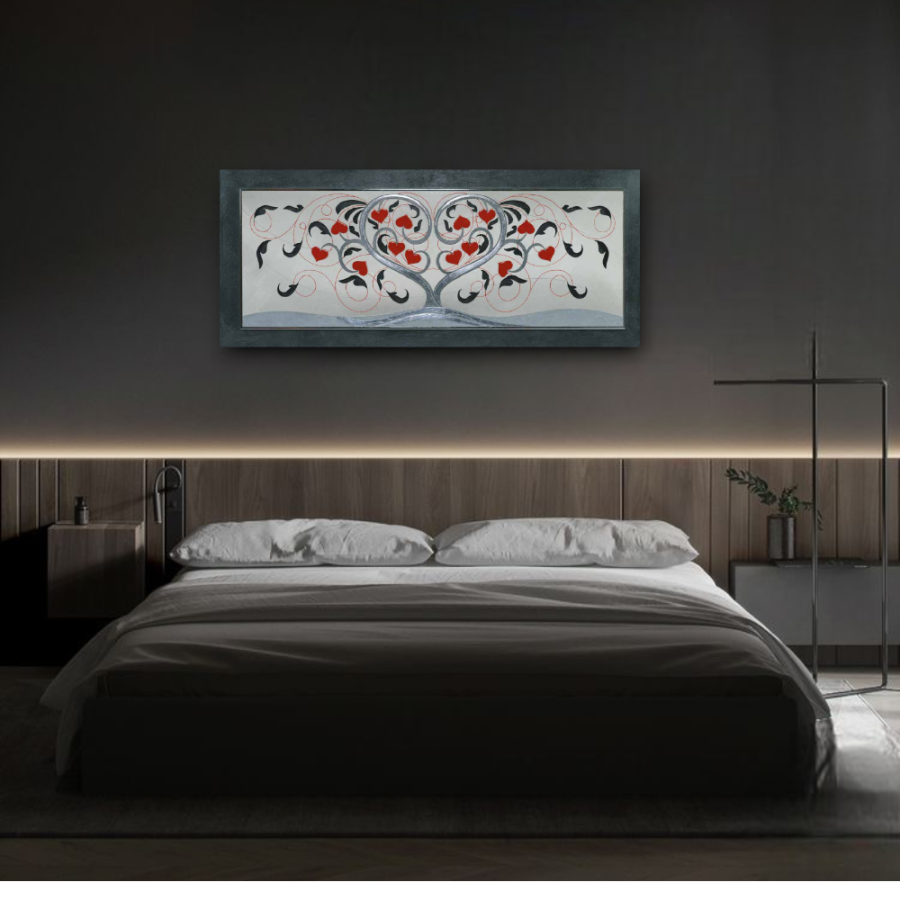 10PD43 - Πίνακας 3D δέντρο με καρδιές