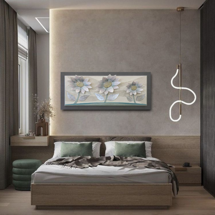 10PD62 - Πίνακας 3D λουλούδια