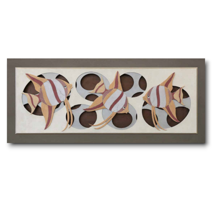 10PD68 - Πίνακας 3D ψαράκια