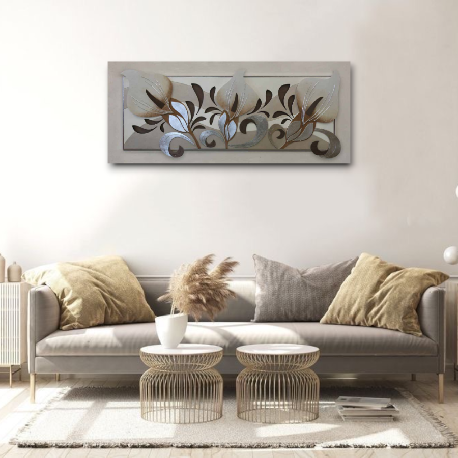 10PD75 - Πίνακας 3D λουλούδια