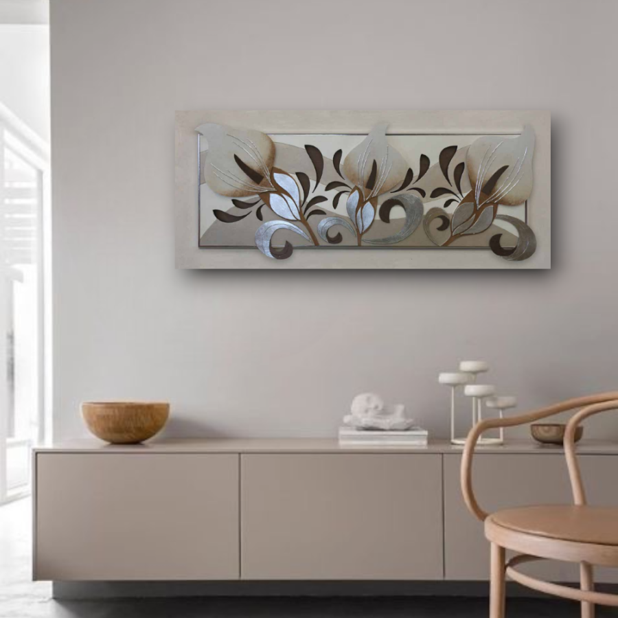 10PD75 - Πίνακας 3D λουλούδια