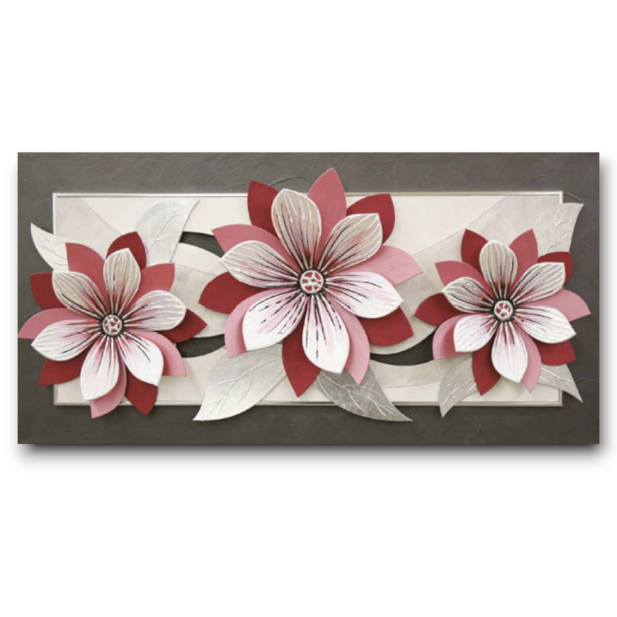 61PD02 - Πίνακας 3D λουλούδια