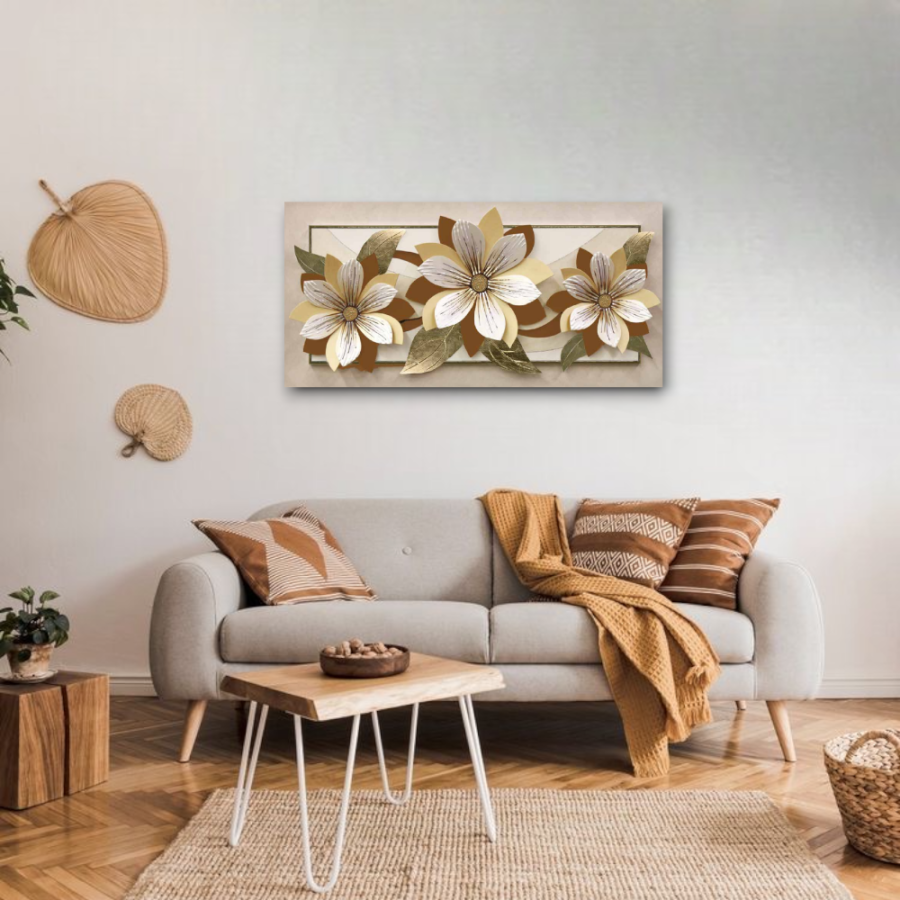 61PD13 - Πίνακας 3D λουλούδια (ΑΚΟΛΟΥΘΕΙ ΒΙΝΤΕΟ)