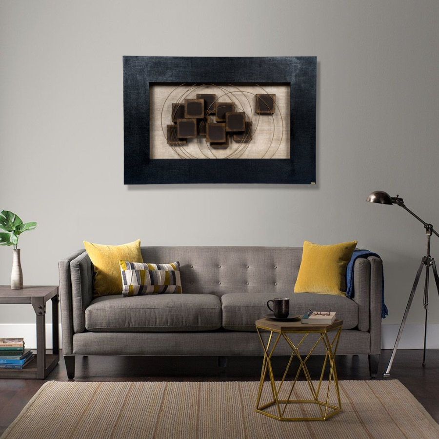 TC105 - Πίνακας 3D με καφέ κύβους (ΑΚΟΛΟΥΘΕΙ ΒΙΝΤΕΟ)