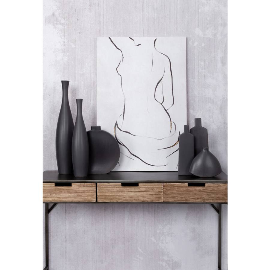 LUI ΒΑΖΟ ΚΕΡΑΜΙΚΟ ΑΝΘΡΑΚΙ ΜΑΤ 14,5x5xH35cm