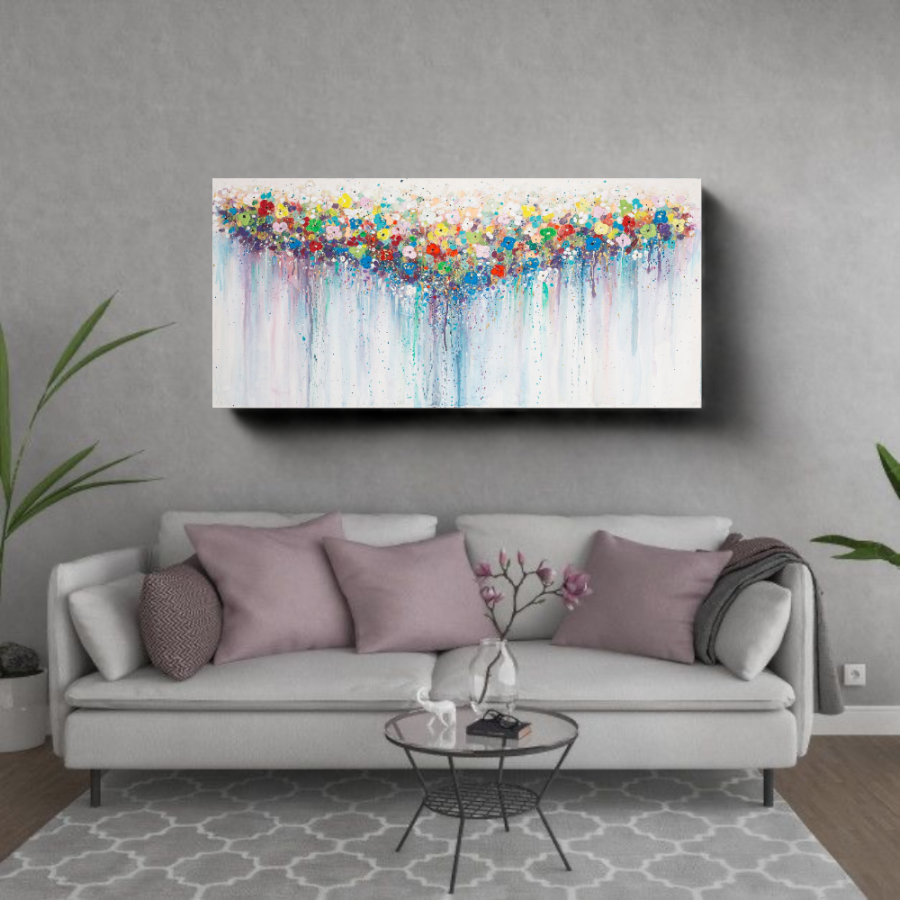 LP22 - Πίνακας πολύχρωμα άνθη