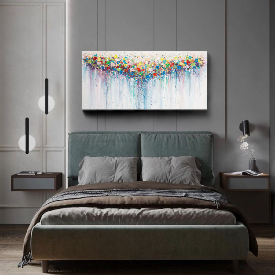 LP22 - Πίνακας πολύχρωμα άνθη