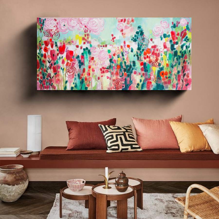 LP23 - Πίνακας λουλούδια και χρώματα