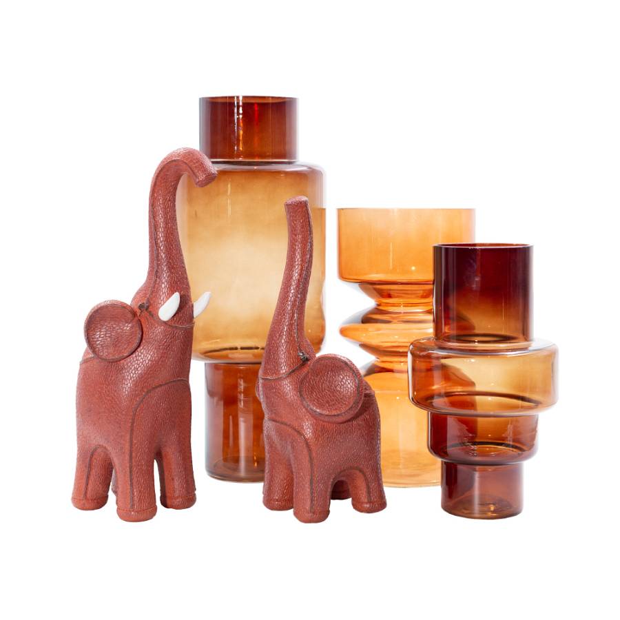 CULTURE ΒΑΖΟ ΓΥΑΛΙ ΚΑΦΕ D13xH23cm