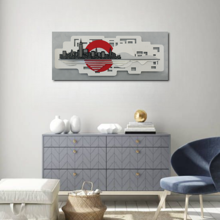 D3003PD - Πίνακας 3D πόλη